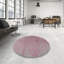 Tapis floral rose / ivoire-196859446