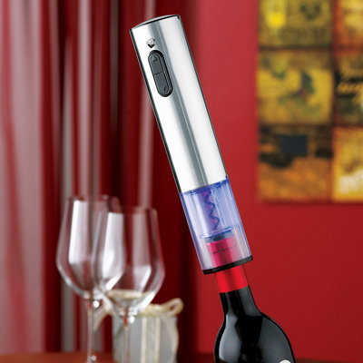 Electric Blue Stainless Steel Electric Wine Opener