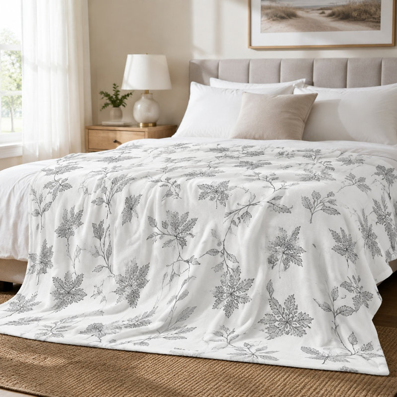 Jeté douillet en flanelle Cozy, L 80 po x l 60 po