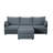 93.7” Sectional Sofa with ottoman-952721956