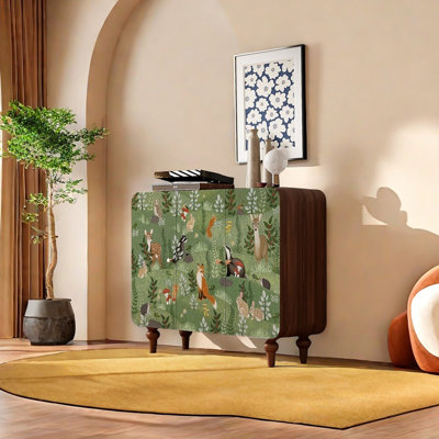 Buffet en bois massif de style pastoral