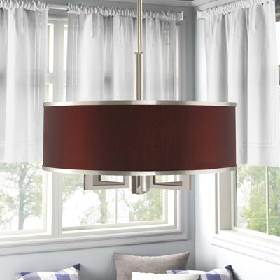 Berthine 7 - Light Dimmable Drum Chandelier