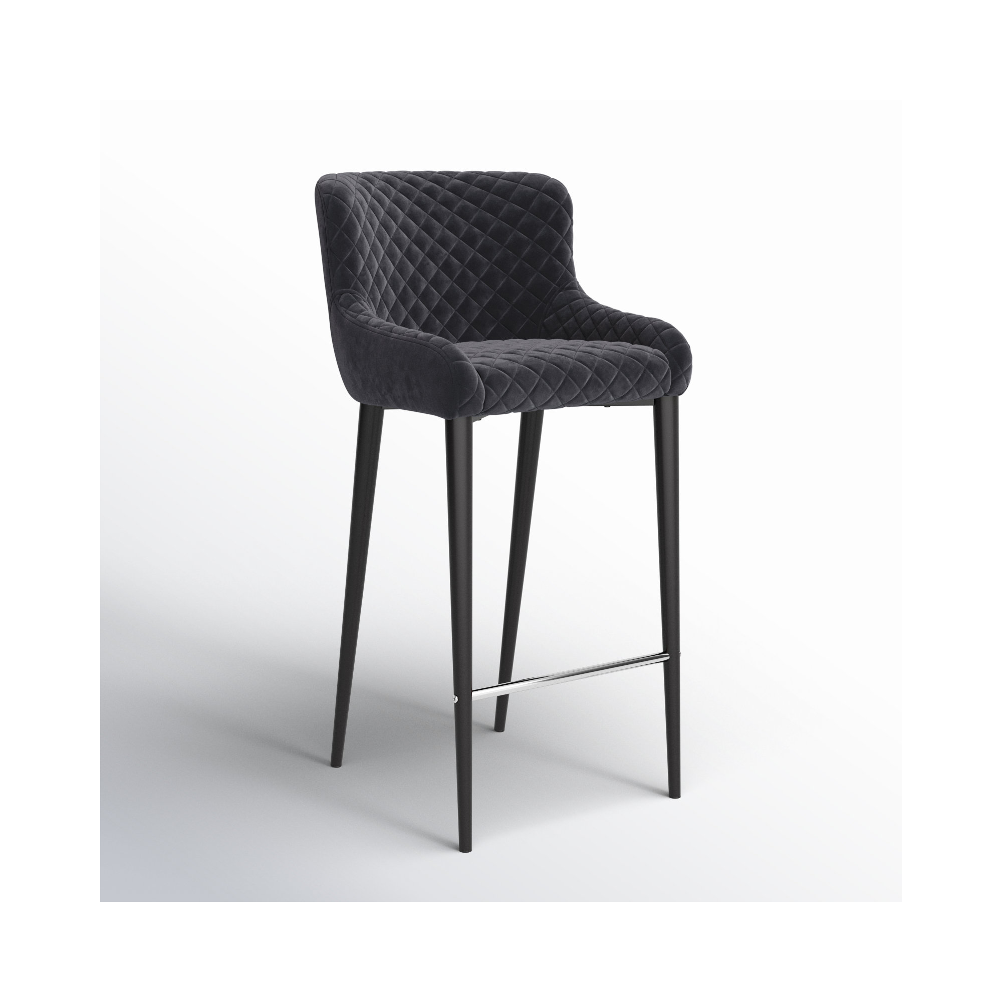 Carly Counter & Bar Stool, Counter Stool (26" Seat Height), Gray