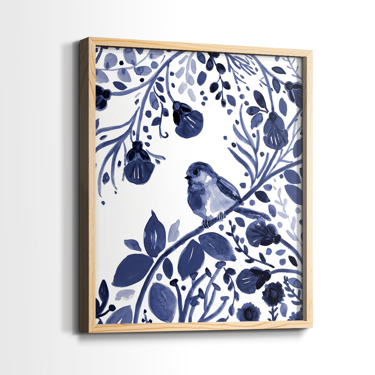 Winston Porter Indigo Song II Framed Print - Solid Wood - Wayfair Canada
