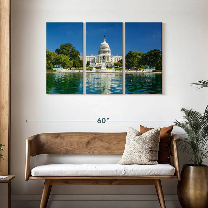Lilie US Capitol Reflection, H 28 po x l 45 po