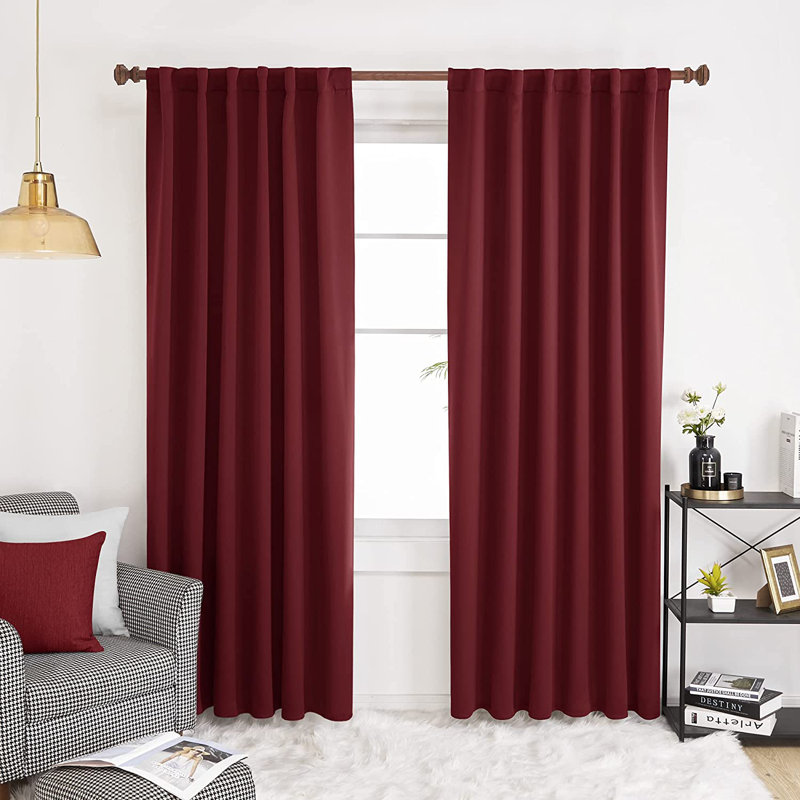 Darlington Room Darkening Curtain Pair, 52" W x 108" L, Turquoise