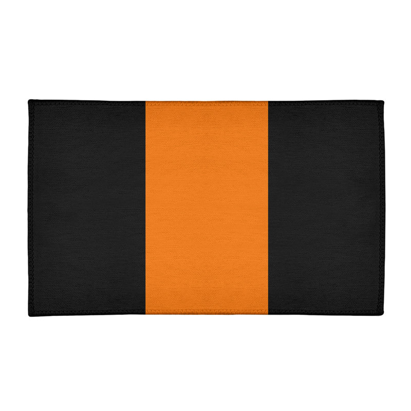 Tapis orange/noir, Rectangle 2 pi x 3 pi