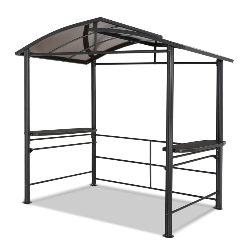 8 Ft. W X 5 Ft. D Metal Patio Grill Gazebo