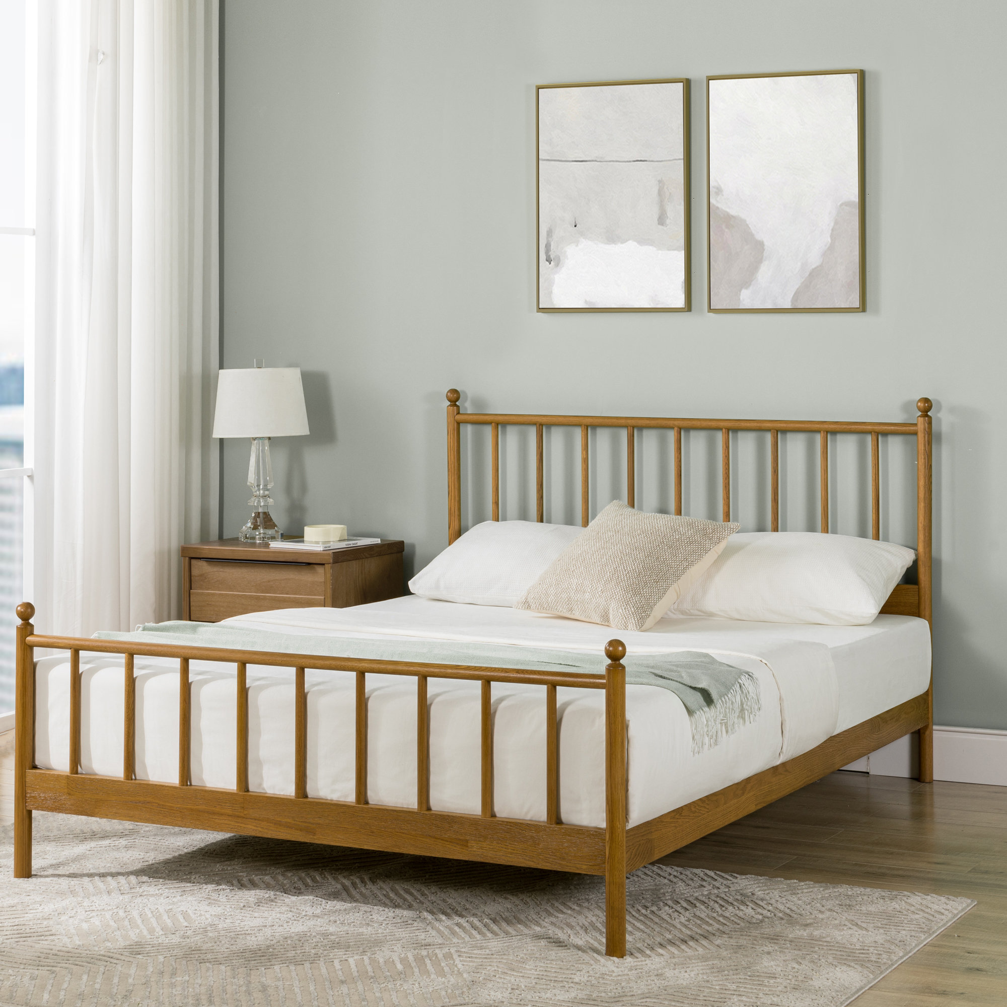 Edward Solid Wood Slat Bed & Reviews 