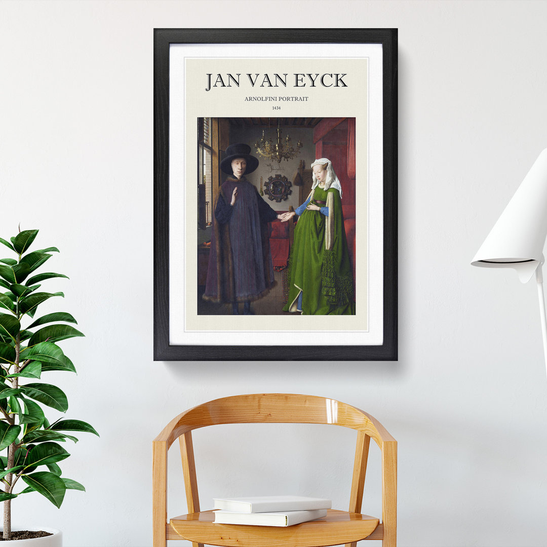 Arnolfini Portrait by Jan van Eyck - Framed Print