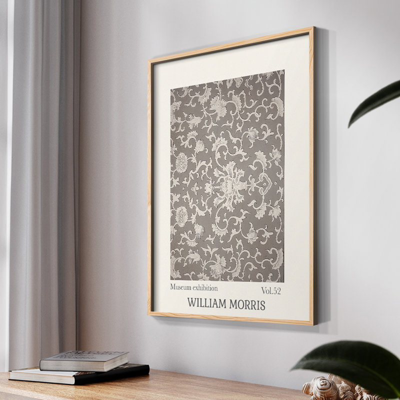 William Morris, reproduction encadrée LXI, Naturel, H 14 po x l 11 po