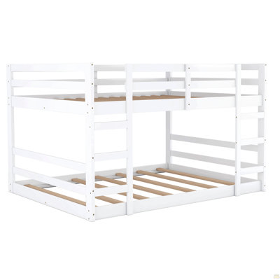 Twin Over Twin Bunk Bed with Ladder