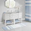 Tapis pour salle de bain réversible en coton Aaniyah-608381819-608381815