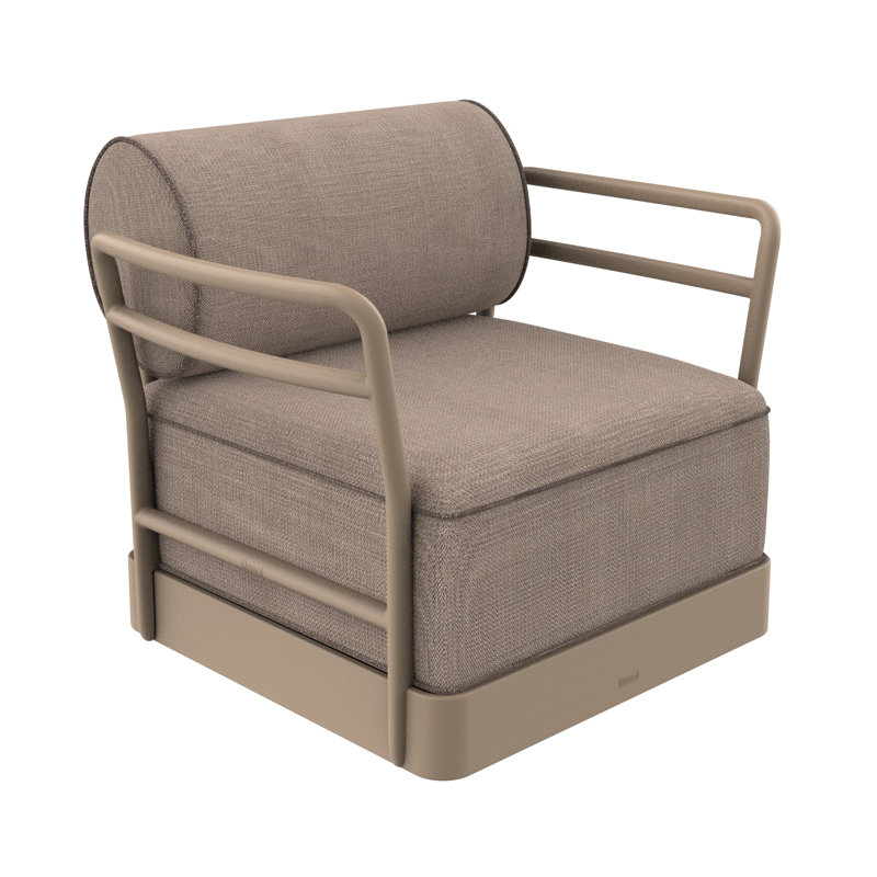 Brisa Outdoor Lounge Chair, Duna, Mud (Brown)