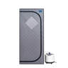 Lvchenman Full Size Portable Grey Steam Sauna Tent–Personal Home Spa