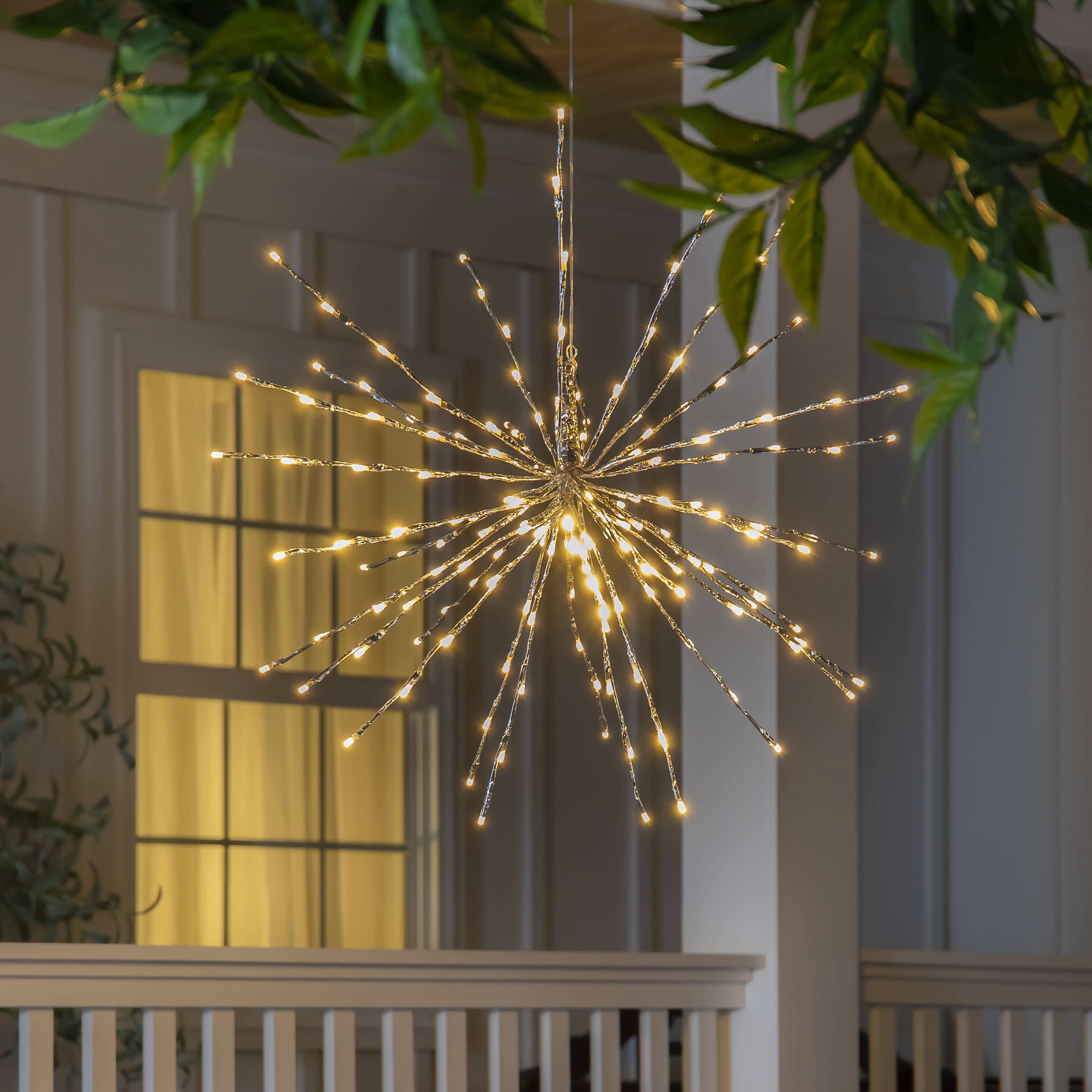 Ivy Bronx Johnice Indoor/Outdoor LED Starburst Warm White Lights with ...
