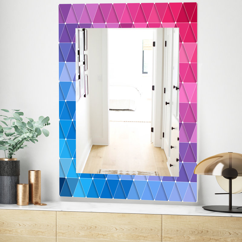 Miroir triangulaire de meuble-lavabo 15, H 24 po x l 32 po