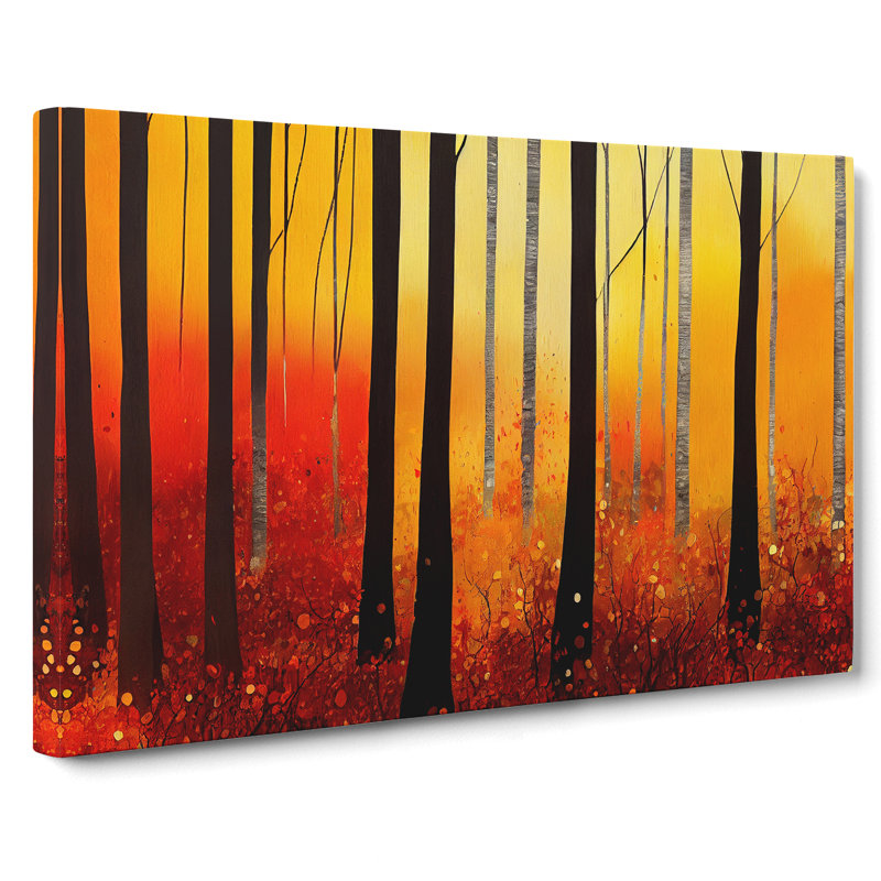 Bright Autumn Forest - Wrapped Canvas, 40cm H x 60cm W x 3cm D