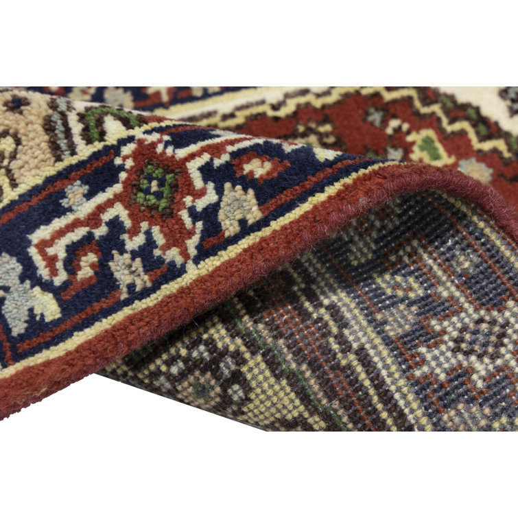 Charlton Home® Pondsdale Oriental Handmade Hand-Knotted Rectangle