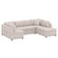Canapé modulaire surdimensionné de 117,3 po, canapé en forme de U, canapé-lit coulissant avec deux coussins décoratifs, canapé modulaire en forme de U-1040694025