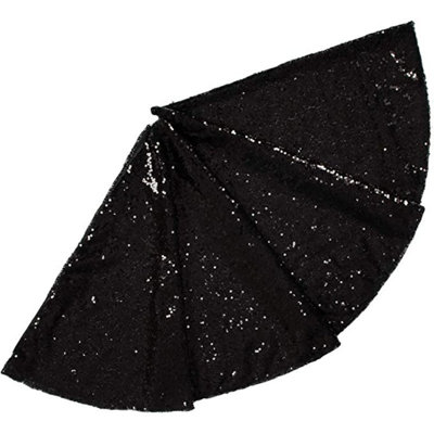 Jupe d'arbre de Noël 35 po Sequin