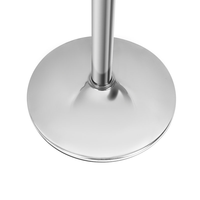 Claudia Adjustable Swivel Bar Stools, Kitchen Counter Height Barstools Dining Chairs with Footrest, White