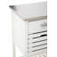 Reales 86cm W Kitchen Island with Stainless Steel Top-794780192