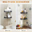Stainless Steel Corner Shower Caddy, Wall-Mounted Triangular Shower Basket 2 Pack-159225958
