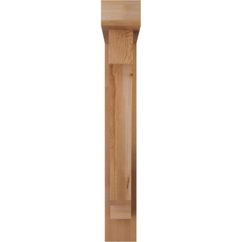 Support de bloc impérial avec entretoise décalée, 38 x 30, Cèdre rouge occidental de l 5 1/2 po (lisse)