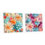 Boho pastel floral mandala harmonie I - ensemble d'art mural en acrylique sur verre floral-103932971
