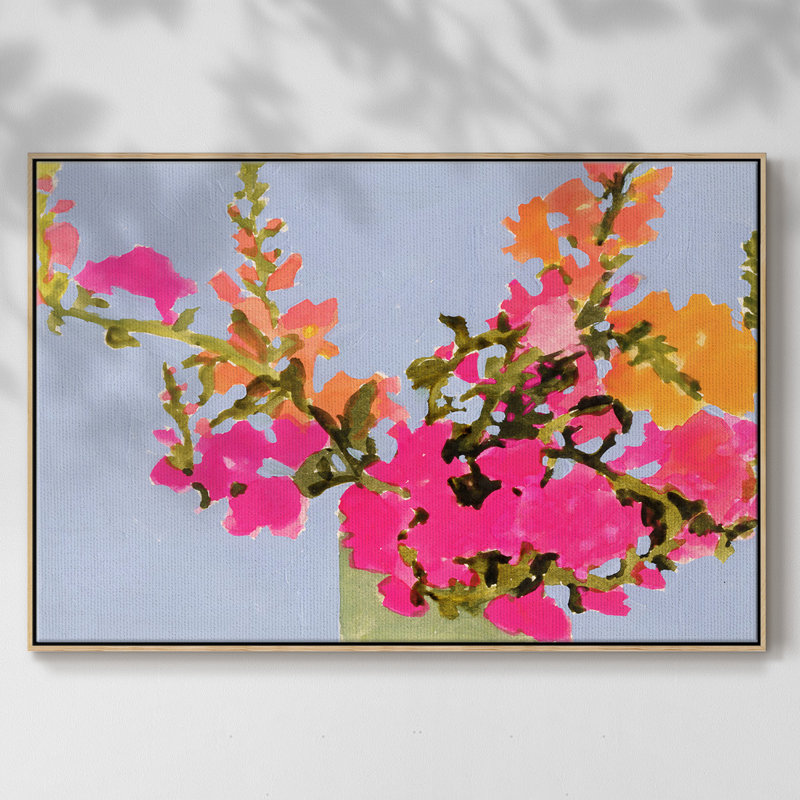 Toile de qualité supérieure saturée Spring Blooms II - prête à être accrochée, H 25 po x l 37 po x P 2 po