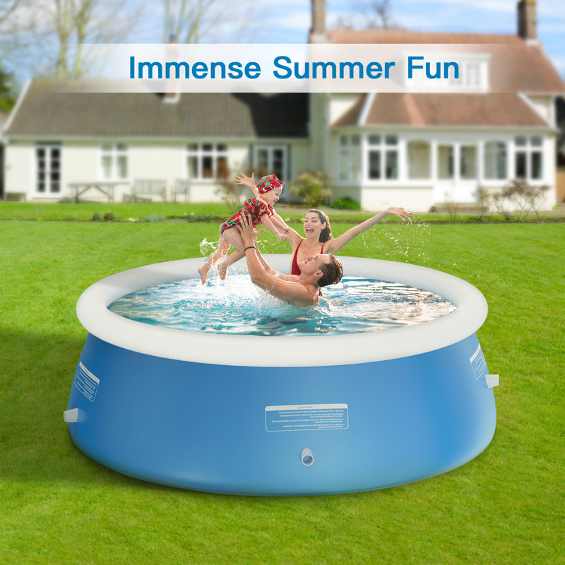10ft Inflatable Above Ground Pool, 120" W x 30" H