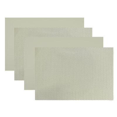  Ensemble de napperons rectangulaires réversibles 12 po x 18 po Bellagio
