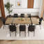 Ensemble de table de salle à manger 87 pouces en bois avec chaise rembourrée en similicuir-1658682295-1656756926-1667589834