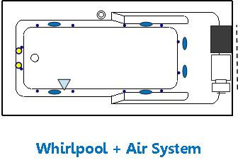 Coronado 72" x 42" Drop In/Undermount Combination Bathtub, White