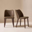 Petites chaises de salle à manger rembourrées en bois massif - Courbe ergonomique et rembourrage moelleux pour espaces multiples-1858175998