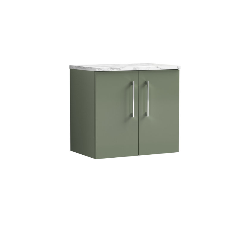Arno 23.82cm Single Bathroom Vanity Base Only, Satin Green