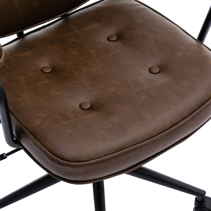Chaise de bureau Jeily, Brun