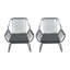 Fauteuil club gris Idaho