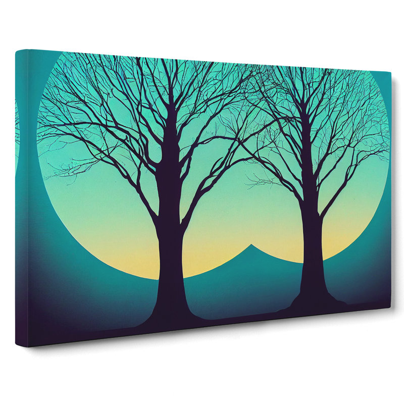 Pleasing Trees Abstract - Wrapped Canvas, 35cm H x 50cm W x 3cm D