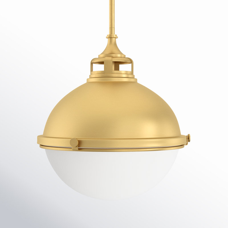 Kyoto 2 - Light Dimmable Globe Chandelier, 19.75" H x 18" W x 18" D, Satin Brass