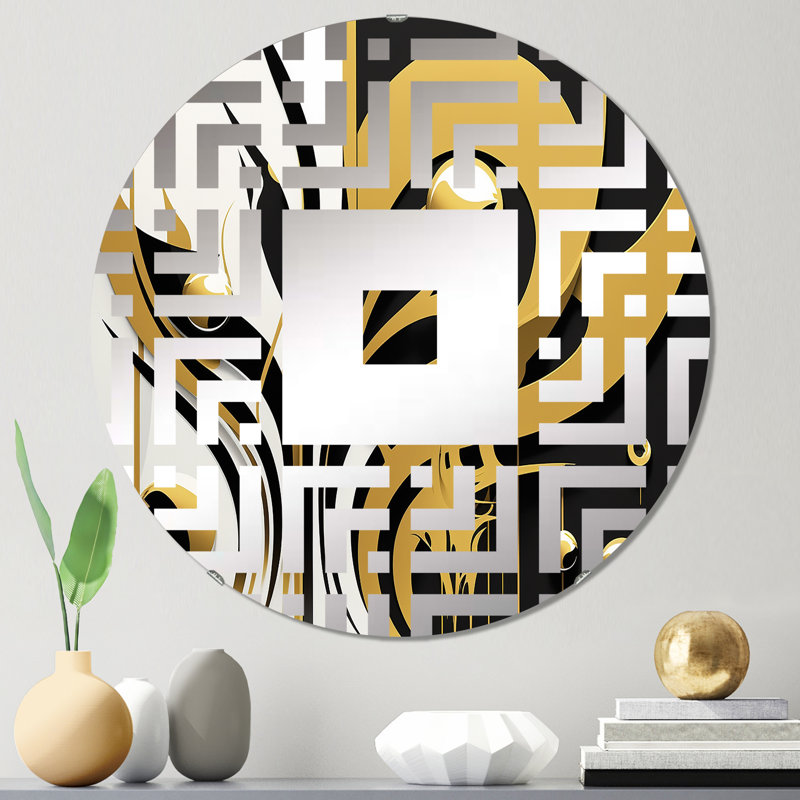 Garlyn - Miroir mural carré, 23,6 po x 23,6 po