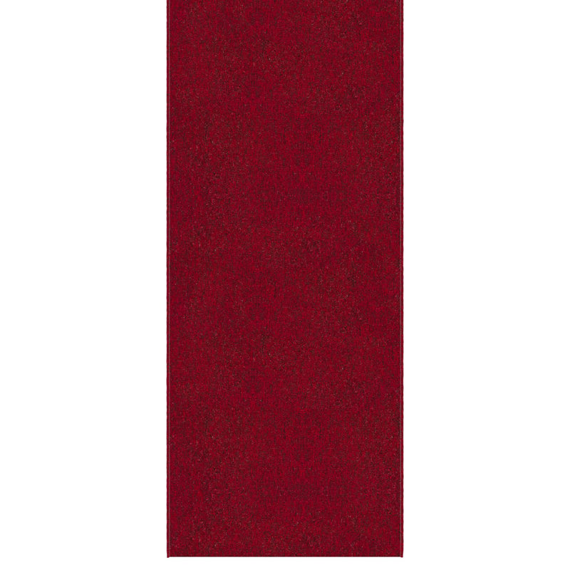 Oscar Custom Cut Non-Slip Rubberback Extra Long Hallway Runner Rug for Kitchen, Living Room, Bedroom, Red