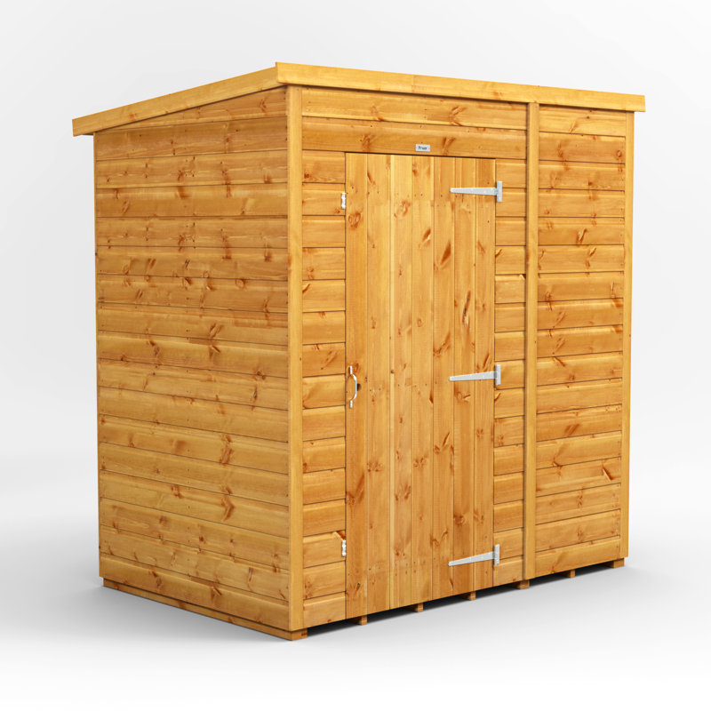 Powersheds 6 x 4ft Timber Tongue & Groove Windowless Pent Garden Shed