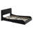 Upholstered Platform Bed With Thickened Headboard, Bluetooth Speakers And RGB LED Light-1870128874