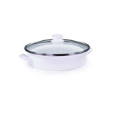 Solid White Small Saute Pan