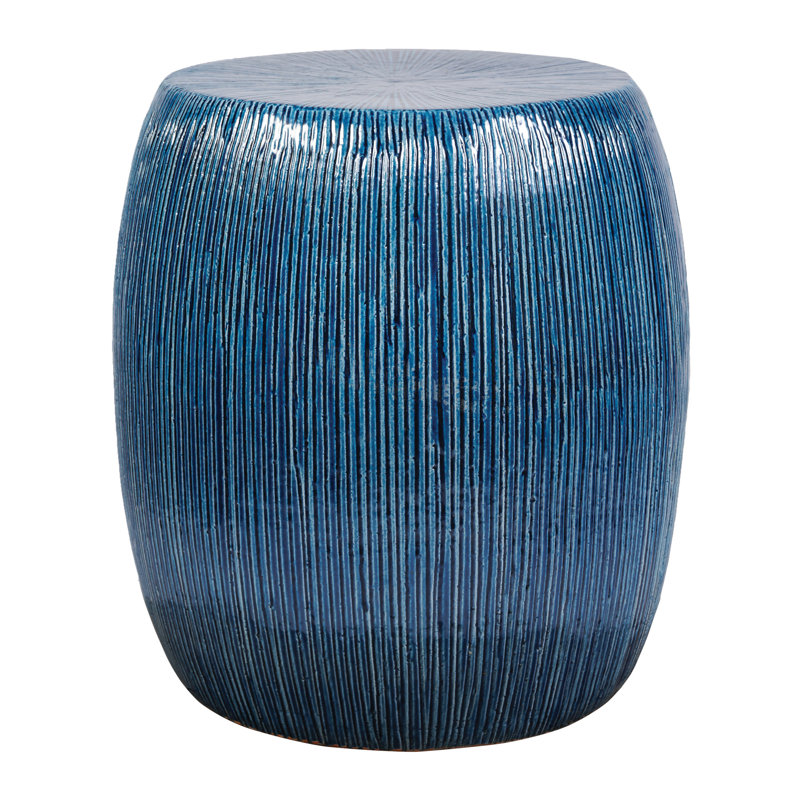 Tabouret d'appoint Ceramics, Denim lustré