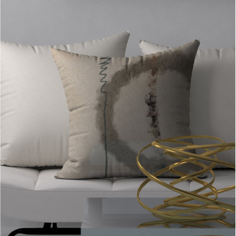 Abstract Reversible Throw Pillow, 20" x 20"