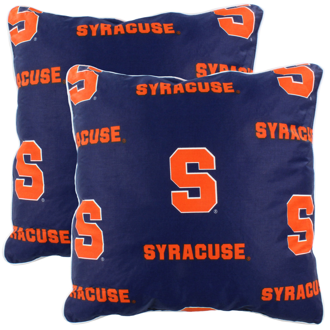 NCAA Team Cotton Throw Pillow (Set of 2) College Covers NCAA 