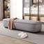Long banc de rangement en cuir gris-112220539-129680166